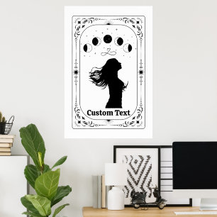 Póster Tarot Feminista Mágico Místico Personalizable