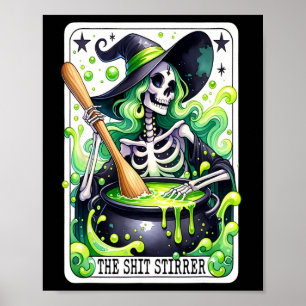 Póster Tarot La Funny Funny Tarjeta Tarot De Brujas De Ha
