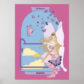 Póster Tarot La Reina de las Espadas