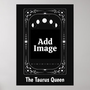 Póster Tarot Luna Celestial Regalo Astrología Zodiaco Tau