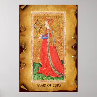 PÓSTER TAROTES DE RENACIMIENTO ANTIGUO / RECIBIDOS DE CUP