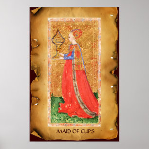 PÓSTER TAROTES DE RENACIMIENTO ANTIGUO / RECIBIDOS DE CUP