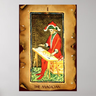 PÓSTER TAROTS DE LA RENACENTISTA ANTIGUA 1 / EL MAGO