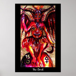 Póster TAROTS DE LAS SOMBRAS PERDIDAS El Diablo