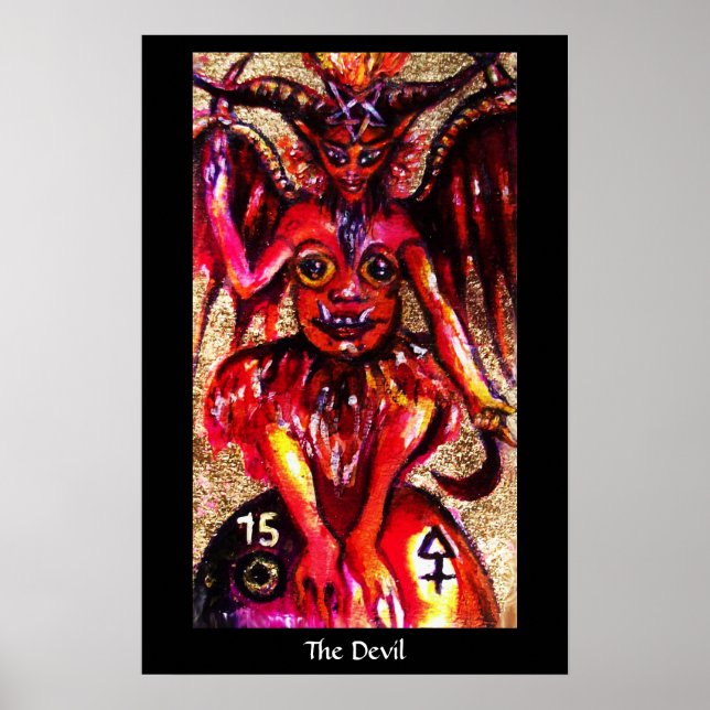 Póster TAROTS DE LAS SOMBRAS PERDIDAS El Diablo (Frente)