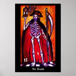 Póster TAROTS DE LAS SOMBRAS PERDIDAS La Muerte