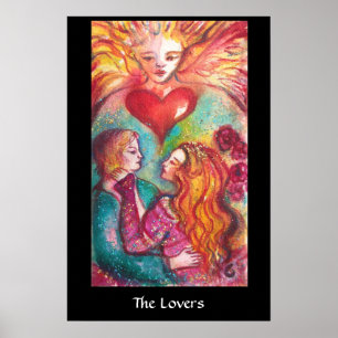 PÓSTER TAROTS DE LAS SOMBRAS PERDIDAS /LOS AMANTES