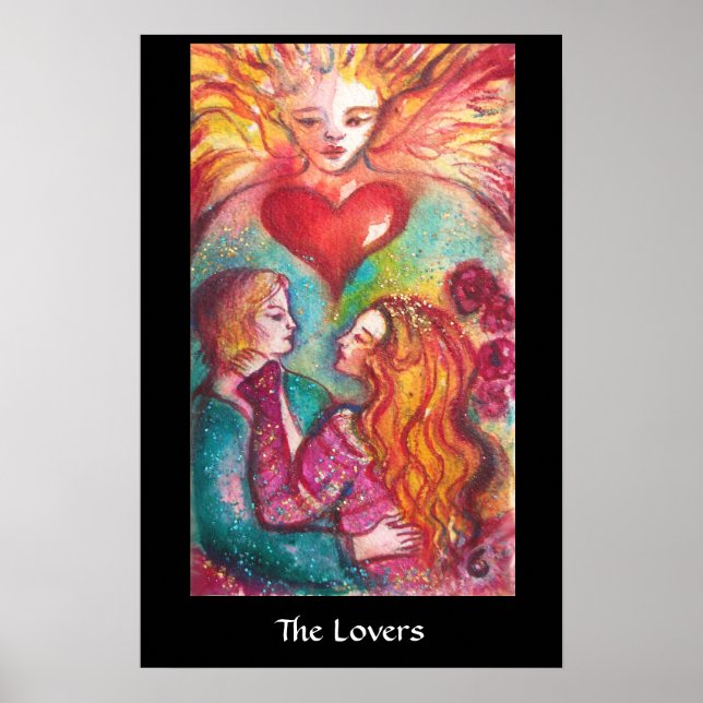 PÓSTER TAROTS DE LAS SOMBRAS PERDIDAS /LOS AMANTES (Frente)