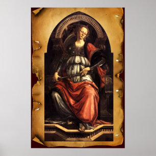 Póster TAROTS RENACIMIENTO ANTIGUO 11/ FORTALEZA Pergamin