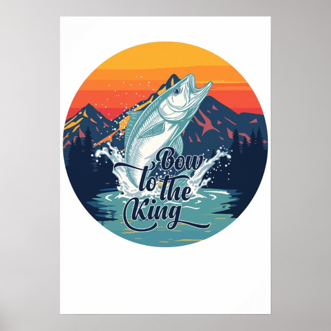 Póster Tarpon Fly Fishing Bow To The King Gift (Frente)