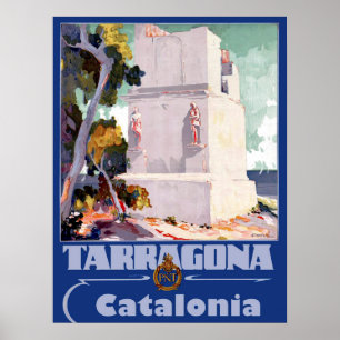 Póster Tarragona, Cataluña, España