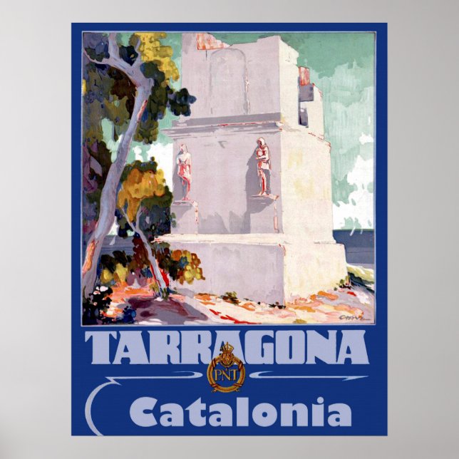 Póster Tarragona, Cataluña, España (Frente)