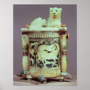 Póster Tarro del Unguent con una figura del el rey como