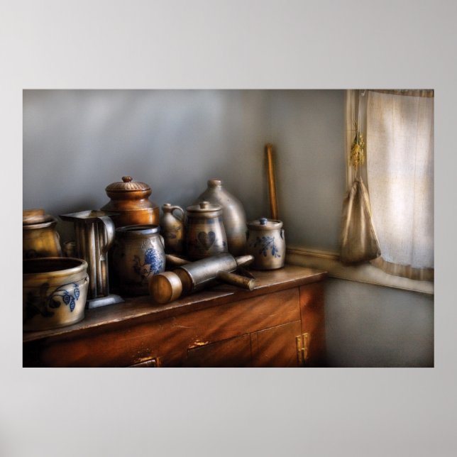 Póster Tarros - Varios Trastos de Cocina (Frente)