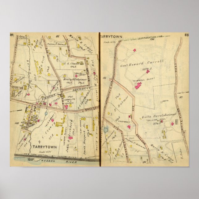 Póster Tarrytown, Nueva York 3 (Frente)