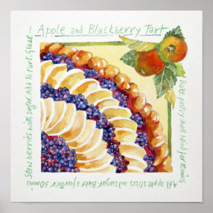 Póster Tarta 2014 de la zarzamora de Apple
