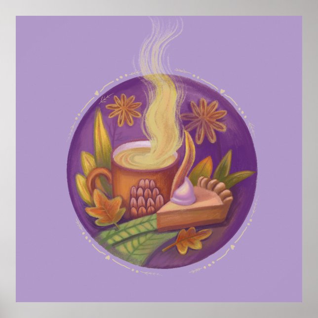 Póster tarta de caída (Frente)
