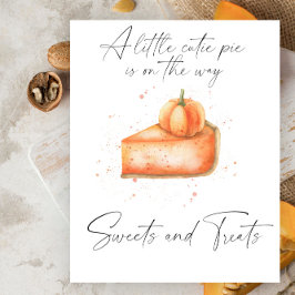 Póster Tarta de calabaza - dulces y regalos baby shower