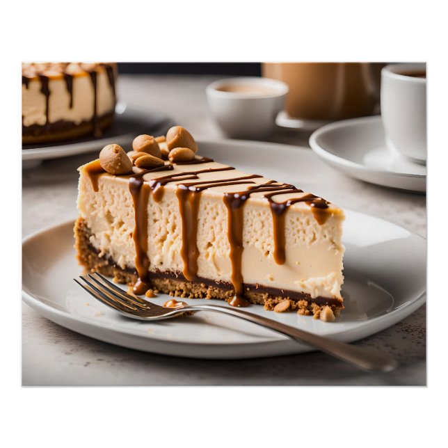Póster Tarta de queso con mantequilla de maní (Anverso)