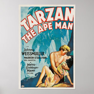 Póster Tarzan el hombre de los simios - Poster de cine de