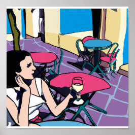 Póster Tasa de vinos por la tarde Buenos Aires