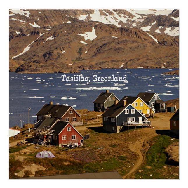 Póster Tasiilaq, Groenlandia (Anverso)