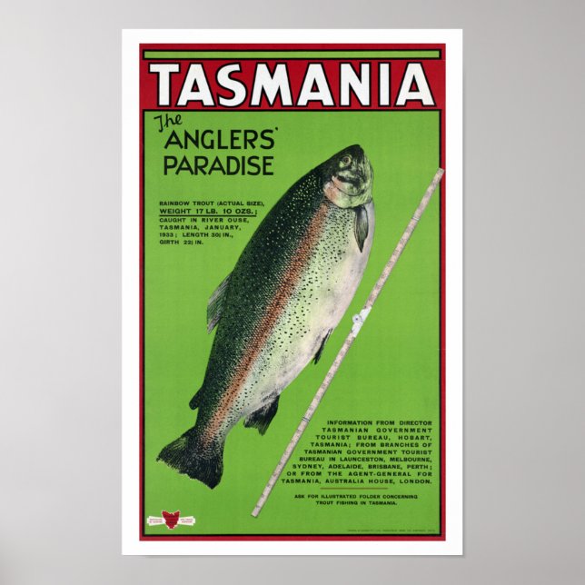 Póster Tasmania ~ El paraíso de los angloparos (Frente)