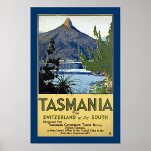 Póster Tasmania "La Suiza del Sur"