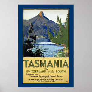 Póster Tasmania ~ Suiza del Sur