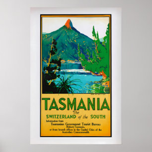 Póster Tasmania, Suiza del Sur por Harry