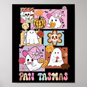 Póster Tasmas Conchas de Fantasma Calabaza Espeluznantes