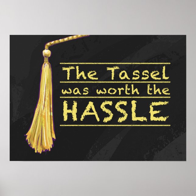 Póster Tassel Hassle Gold (Frente)
