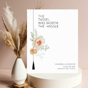 Póster Tassel Valía La Graduación De Las Acuarelas Dañina