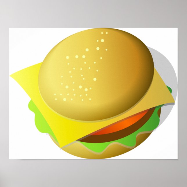 Póster Tasty Hamburger Takaway Food Poster (Frente)