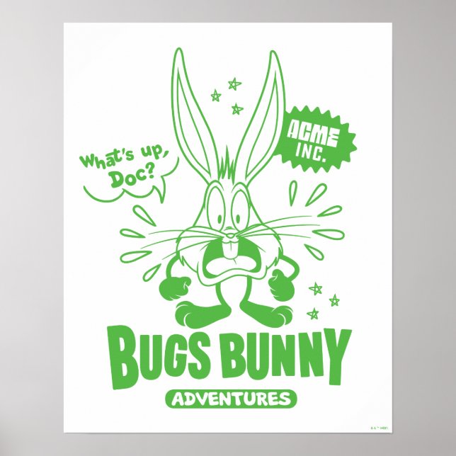 Póster Tasty Retro BUGS BUNNY™ (Frente)