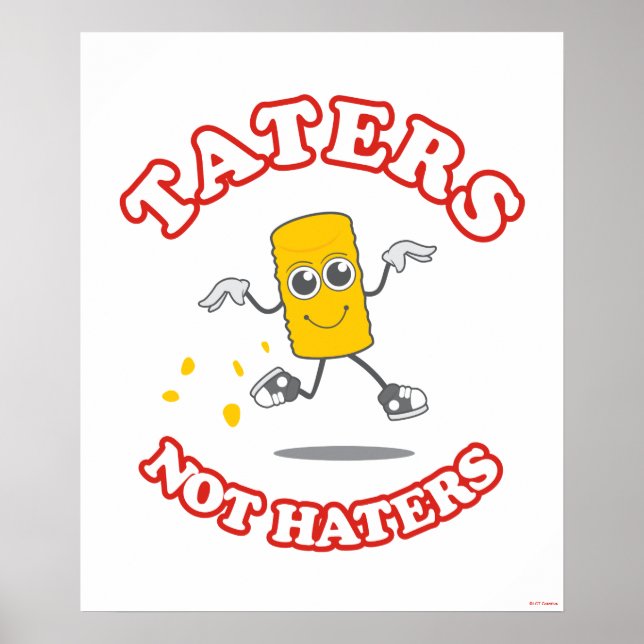 Póster Taters Not Haters (Frente)