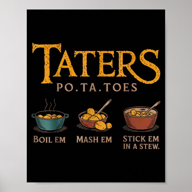 Póster Taters -ta-toes  (Frente)