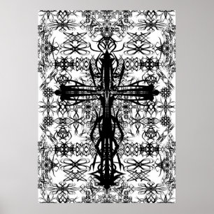 Póster tatoo and cross