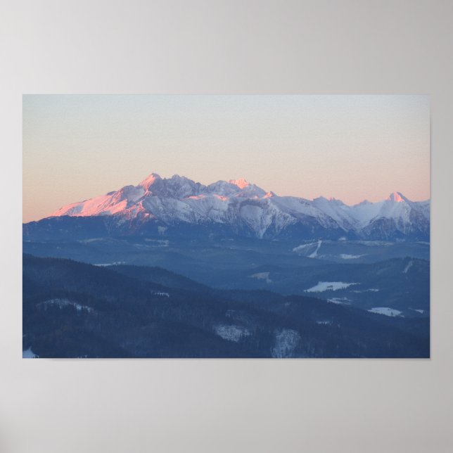 Póster Tatras al amanecer (Frente)