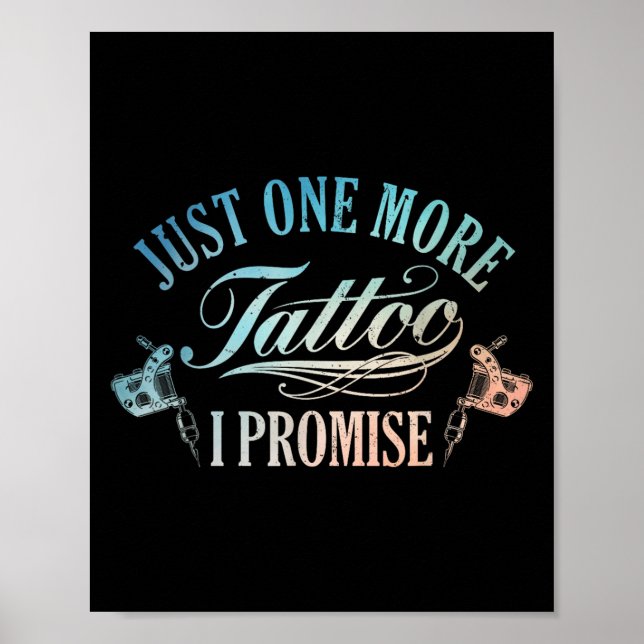 Póster Tattoo Lover Art Para Hombres Artista De Tatuajes  (Frente)