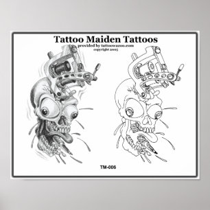 Póster Tattoo Maiden Tattoo