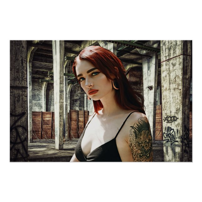 Póster Tattooed Redhead (Anverso)