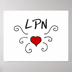 Póster Tatuaje de amor de LPN