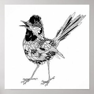 Póster Tatuaje de aves 2