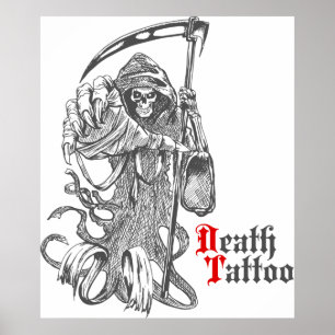 Póster Tatuaje de la muerte