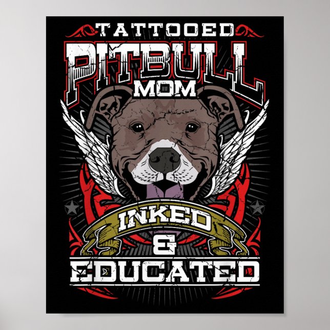 Póster Tatuaje De Perro Con Tatuaje Educado Y Con Tatuaje (Frente)