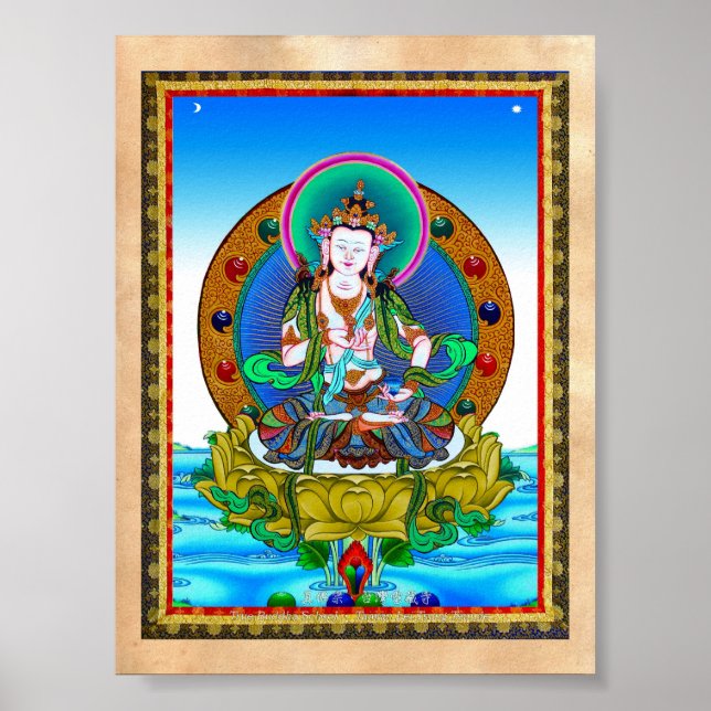 Póster Tatuaje del tibetano oriental de Guay thangka Vajr (Frente)