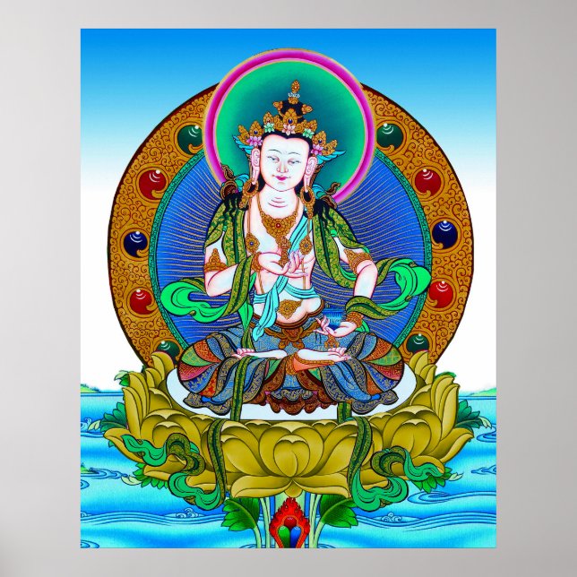 Póster Tatuaje mandala del tibetano de Guay thangka Vajra (Frente)