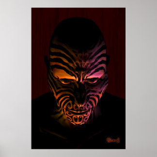 Póster Tatuaje maorí