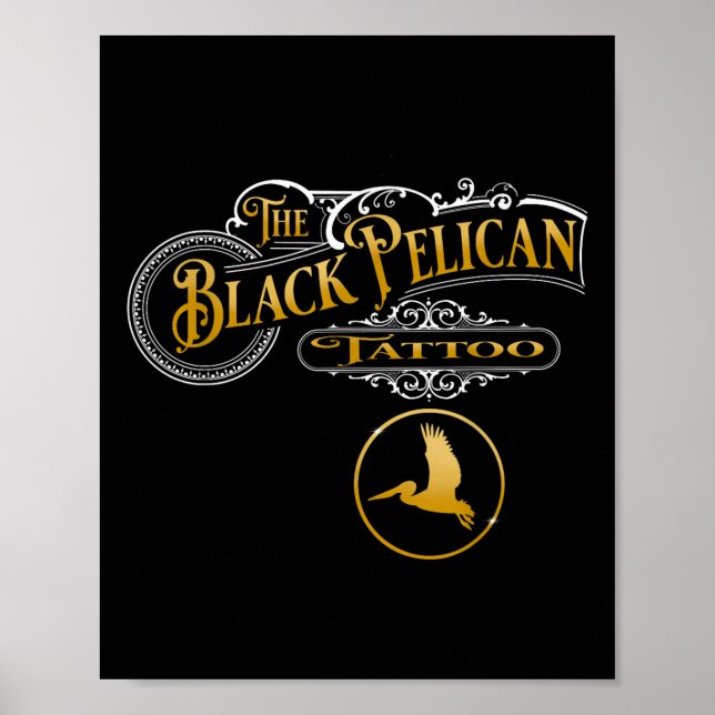Póster Tatuaje Pelican Negro (Frente)